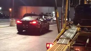 2017 ZL1 unloaded from the truck with cold start in nightfall gray metallic.