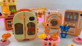 19 Minutes of Cooking toy set, kitchen cabinet, washing machine, satisfy with ASMR unboxing