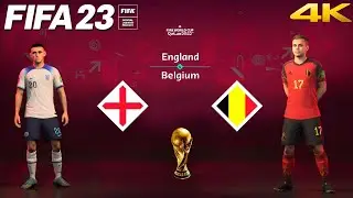 FIFA 23 - England vs. Belgium - FIFA World Cup Qatar Final | PS5&trade; Gameplay [4K 60FPS] Next Gen