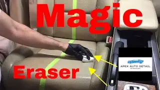 Magic Eraser and how to clean leather seats.