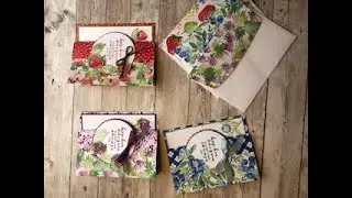 2 Fun Fold Cards featuring the BERRY BLESSINGS BUNDLE