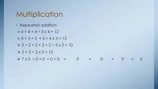 ሒሳብ በአማርኛ Multiplication