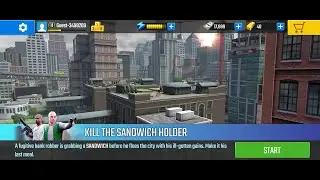 Pure Sniper Gameplay Walkthrough - LEVEL 1 Z3 Brooklyn KILL THE SANDWICH HOLDER || LAST SUPPER