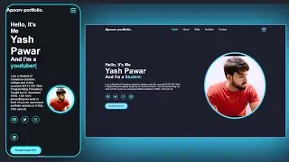 Personal Portfolio website using HTML, CSS and JavaScript Step by Step Tutorial