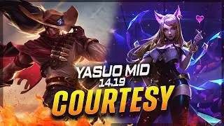 Courtesy - Yasuo vs Ahri MID Patch 14.19 - Yasuo Gameplay