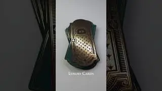 #Luxury #business #cards with #gold #foilstamping and #diecutting (special form)