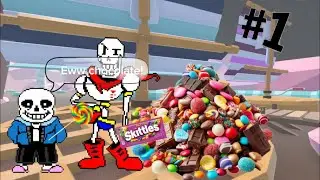 Candy land! Sans and papyrus play Human Fall flat Extra dreams Part one with Ninja And mad