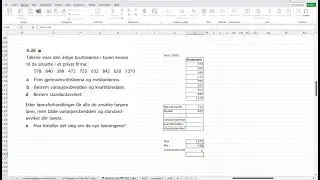 Statistikk med Excel og GeoGebra: Sentralm&aring;l og spredningsm&aring;l steg for steg