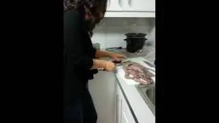 Ariel. ...Cooking octopus