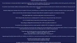 RISK DISCLOSURE  ENGLISH
