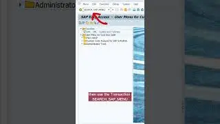 Powerful Search Option in SAP GUI - Transaktion #sap #search #tips