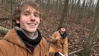 Duo Camping during a -100°C Blizzicane