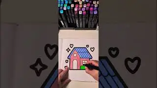 cosy colouring fun #art #cozy #coloring #colourwithme #satisfying #coloringart #coloringpages