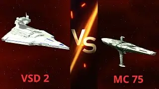 Can Victory 2 Star Destroyer Beat MC75 in Empire at War: Thrawn's Revenge?