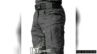 Men City Pants Combat Cargo Trousers Multi-pocket Waterproof Wear-resistant Casual Training Overalls