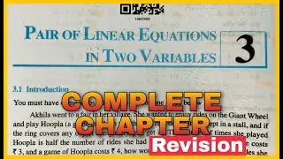 Class 10 Chapter 3 Linear Equations in two variables Chapter 3 NEW CBSE NCERT Syllabus Rajmith