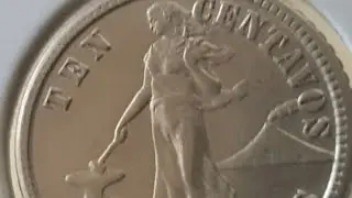 $1,000 - Old Philippines 10 Centavos Coin 1908 Viewing & Mintage(1907~1935)