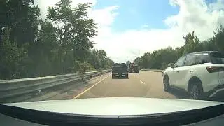 Driving along Route 24 South, I-93 South and I-95 South in Massachusetts