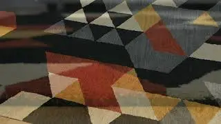 Hand Tufted Wool 6'x9' Area Rug Geometric Multicolor K00S12