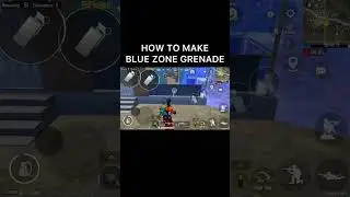 HOW TO MAKE BLUE ZONE GRENADE | 100% WORKING TRICK #pubgmobile #youtubeshorts #shorts