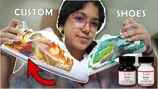 🔥Step-by-Step Anime Shoe Customization | Satisfying Revel