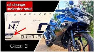How to Reset Oil Change Indicator - Gixxer SF - SUZUKI 🏍 #gixxer #suzuki #information