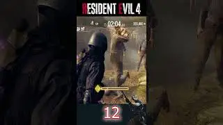 HUNK Gameplay Mercenaries S++ Rank (RESIDENT EVIL 4) 12 #leonkennedy #krauser #battle