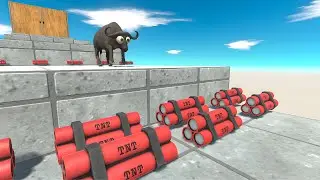 LONG JUMP OVER TNT TRAPs - Animal Revolt Battle Simulator