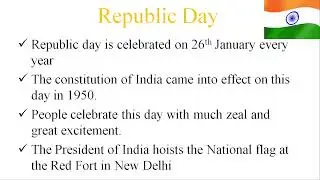Republic day Speech 2022 - 26th January Speech in English