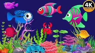 Bedtime Lullaby for Babies, Kids & Parents 😍 Animation🐟Fish lullaby🐟Calming Fishes #316 #babysle
