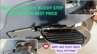 Ola s1 pro 2nd gen buddy step Foot rest installation #youtube #viral #vlog