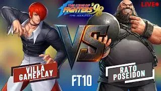 ► LIVE SHORTS ► VILLA GAMEPLAYS VS RATO POSEIDON FT10 KOF 98 +  KOF E STREET FIGHTER COM A GALERA