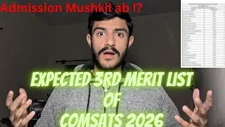 COMSATS Final Merit List 2026 😱 || Closing Merit Explained || Life At Comsats University Islamabad