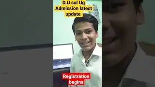 d.u sol ug registration admission 2021 forms out #shorts