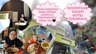 Room tour Hotel Dafam Pacific Caesar Surabaya dan review sarapan paginya. Worth it 💚 #roomtour