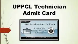 UPPCL Technician Admit Card 2019 Download Linemen Gr 2 CBT Date