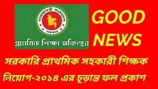 Govt Primary Final Result 2014 Published on 10 September 2018.
