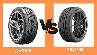 Размер шин 235/40r19 против 245/40r19