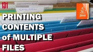 JAVA: How to print contents of multiple files