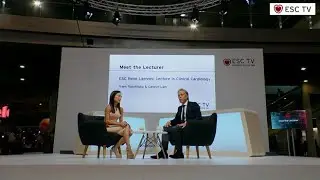 ESC TV at #ESCCongress 2022 - Meet the Lecturer - Rene Laennec Lecture in Clinical Cardiology
