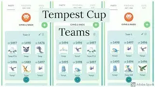 My Tempest Cup Teams Part 1