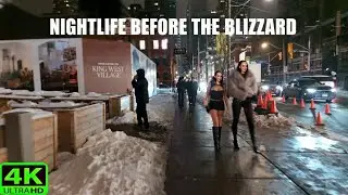 【4K】Toronto After Midnight Walk ❄️ | King Street West Hours Before the Blizzard (January 2026)