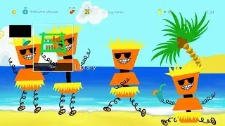 PS4 Dynamic Theme - Robot Beach