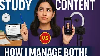 How I balance my preparation with content creation 📚📸 #creatorstruggles #studytips 