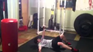 45 lb Turkish get up by Cole
