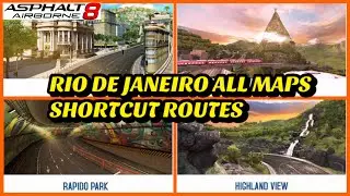 Asphalt 8, All Rio De Janeiro Maps Shortcut Routes Specially For Beginners 2023