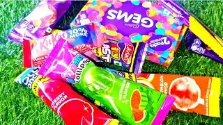 Many lolipop and Candies #asmr #candyopening #satisfying #colors #shorts 