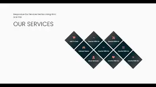 Responsive Our Services Section Using Html And CSS