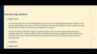 Account for the general trends of the variation of atomic radius ith atomic number shown in Fi