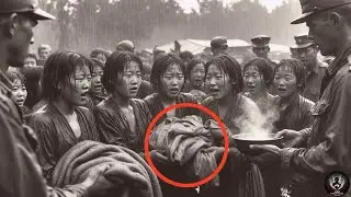 Japanese POW Women Shivering in Rain – U.S. Soldiers' Heartwarming Gift of Blankets & Hot Soup MoveD